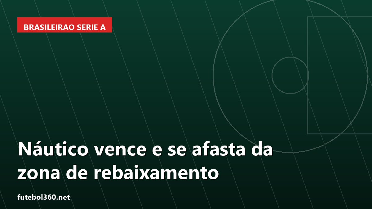 Náutico vence e se afasta da zona de rebaixamento