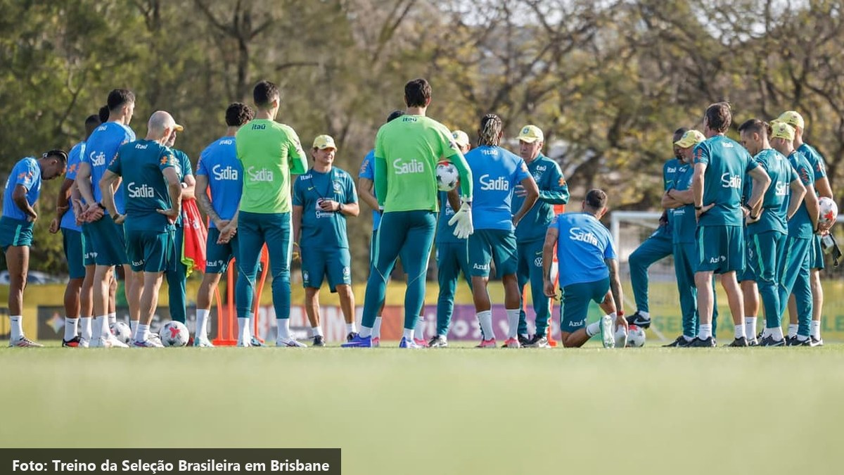 Seleção Brasileira treina para Copa do Mundo